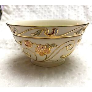 Lenox Gilded Garden 7.5" Medium Bowl w/Rose Gold Accents, (SKU #6438816), NEW
